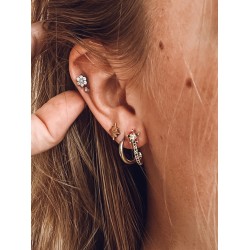 Boucles d'oreilles Héna étoile colorées